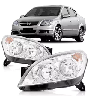 Farol Vectra 2006 2007 2008 Foco Duplo Cromado Manual