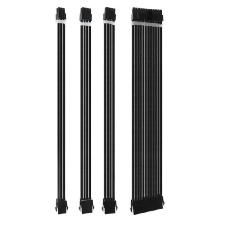 BT 1Set 30cm Kit De Cabos De Extensão PCIE Para PC GPU CPU Cabo De Alimentação Conectores De Computador 24PIN 8PIN 6PIN 4 + 4PIN 6 + 2Pin Set