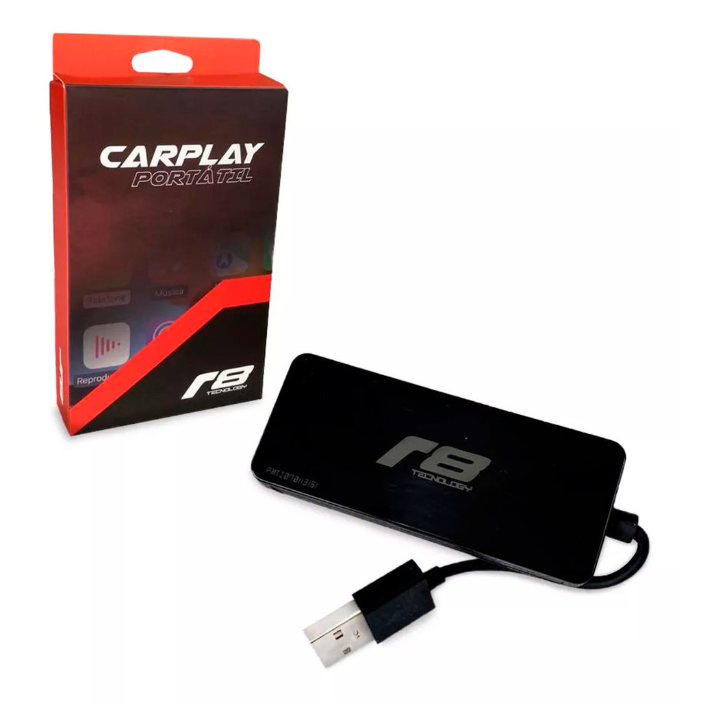 Interface CarPlay Portátil para Multimídias Android R8 Tecnology