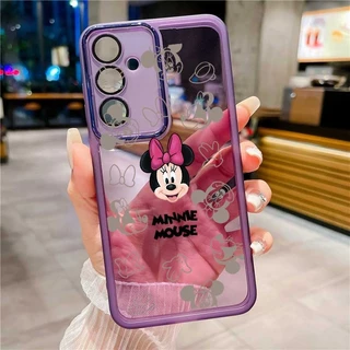 Samsung Galaxy A55 A35 A25 A15 5G A05 A05s Minnie Cartoon Mouse Case À Prova De Choque Capa Da Estrutura Câmera Com Proteção Lente