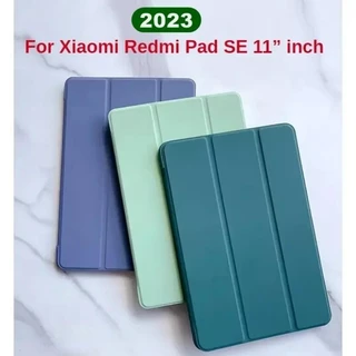 Para Capa Xiaomi Redmi Pad SE De Couro 2023 PU Soft Silicone Back Funda 2023 11'Tablet