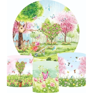 Kit capa de painel e trio de cilindros JARDIM ENCANTADO
