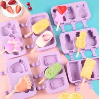 Molde Para Picolé Frutas Forma Silicone