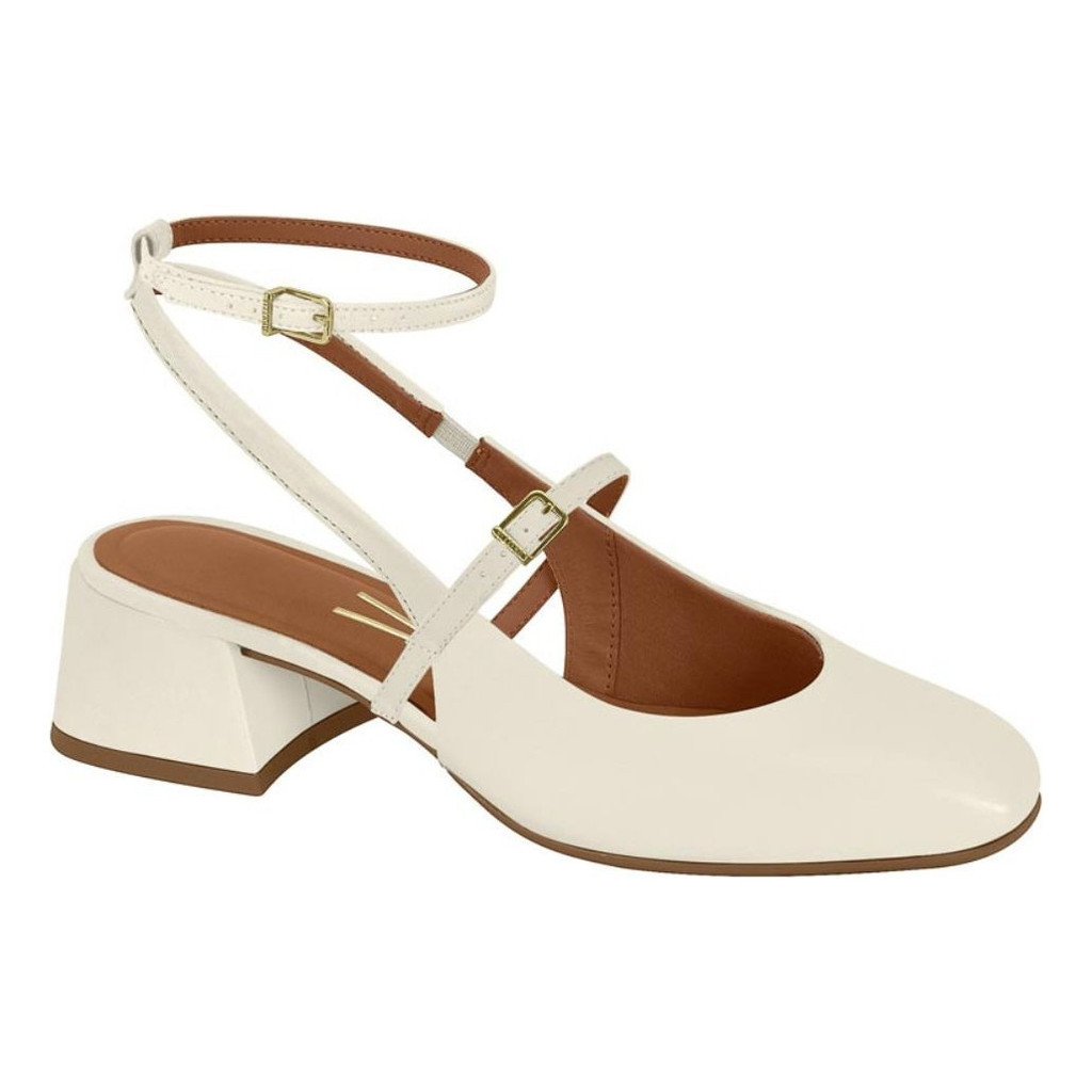 Sapato Boneca Feminino Vizzano Mule Slingback Salto Grosso