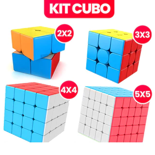 Kit Cubo Mágico Original Profissional Anti-stress Cubo Magico Moyu Brinquedos 2x2/3x3/4x4/5x5/Pirâmide