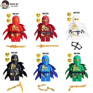 Anime Minifigures Ninja Building Block Doll Collection Modelo de Coleção de Bonecas Ninja Brinquedo de Aniversário