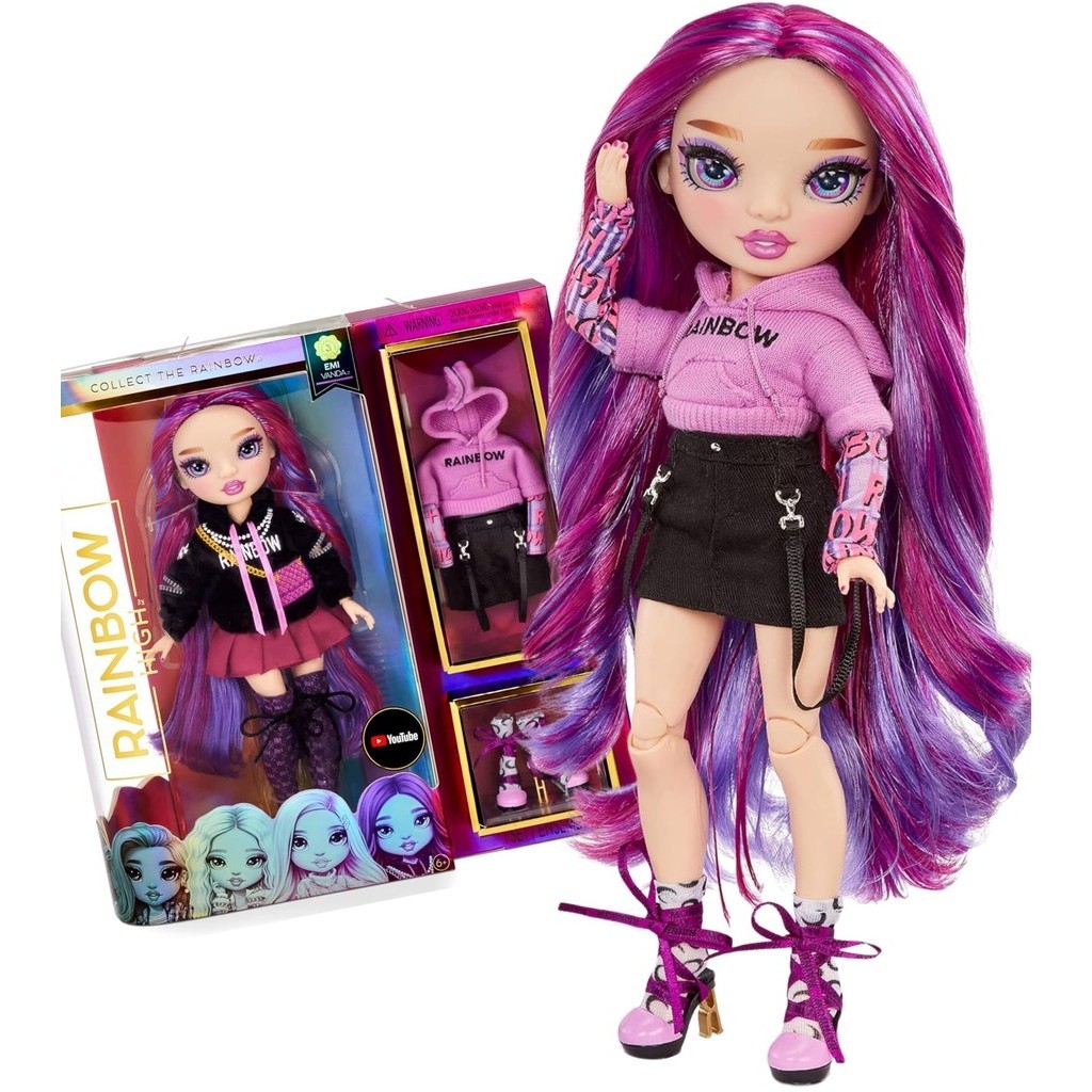 Boneca Rainbow High Fashion Core Emi Vanda MGA