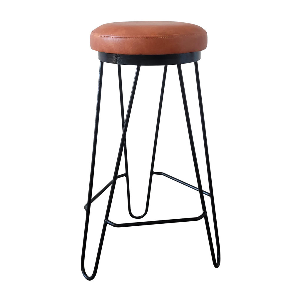 Banqueta Média para Cozinha Bar Balcão Bistrô Mesa Hairpin