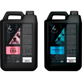 Shampoo 1X6 5 L + Condicionador Uso Profissional 5 L - Ibasa