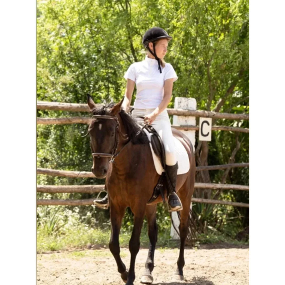 Calças De Equitação Femininas Conjuntos De Roupas De Cavalo De Silicone De Assento Completo Com Bolsos Sexy Zipper Top Tight