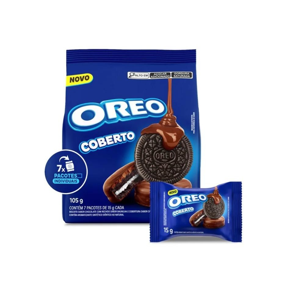 Biscoito Oreo Com Cobertura De Chocolate 105g | Shopee Brasil