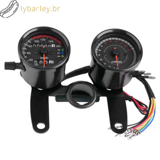 Grande Promoção ! Para Honda Cafe Racer Motocicleta Odômetro Velocímetro Tacômetro LED