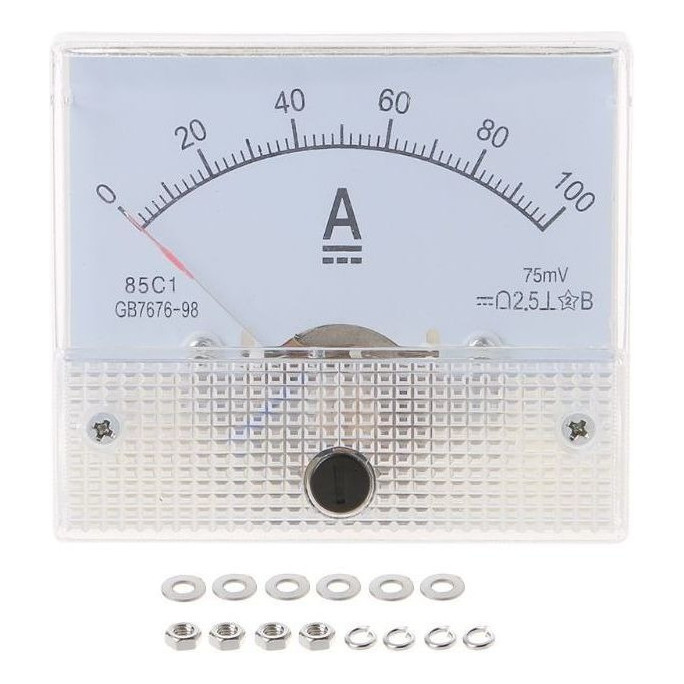 Voltmetro Amperometro Analogico 85C1 DC 0-10A – Tester Pannello Con Precisione 2.5 Per Circuiti E Batterie - 2