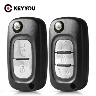 Chave Automática Flip Remote Car Shell 2/3 Botões Para Renault Fluence Clio Megane Kangoo Modus NE73/VA2/HU83 Blade