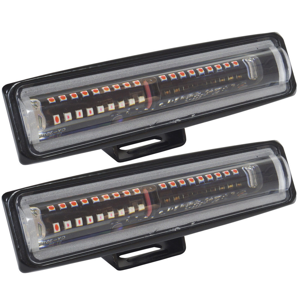 2 Farois Empilhadeira Led Sinalizador Laser Vermelho 20W Red Zone Light Rayx Lt2029