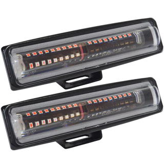 2 Farois Empilhadeira Led Sinalizador Laser Vermelho 20W Red Zone Light Rayx Lt2029