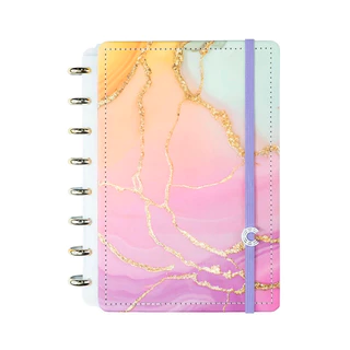 Caderno Inteligente De Disco Escolar Luara Aurora Pequeno A5 em Oferta na Shopee