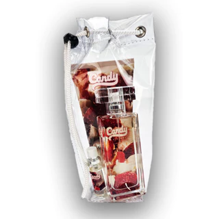 Perfume 55ml + Hidratante 200g + Perfume de bolso + Necessaire - Essência Morango Com Chantilly