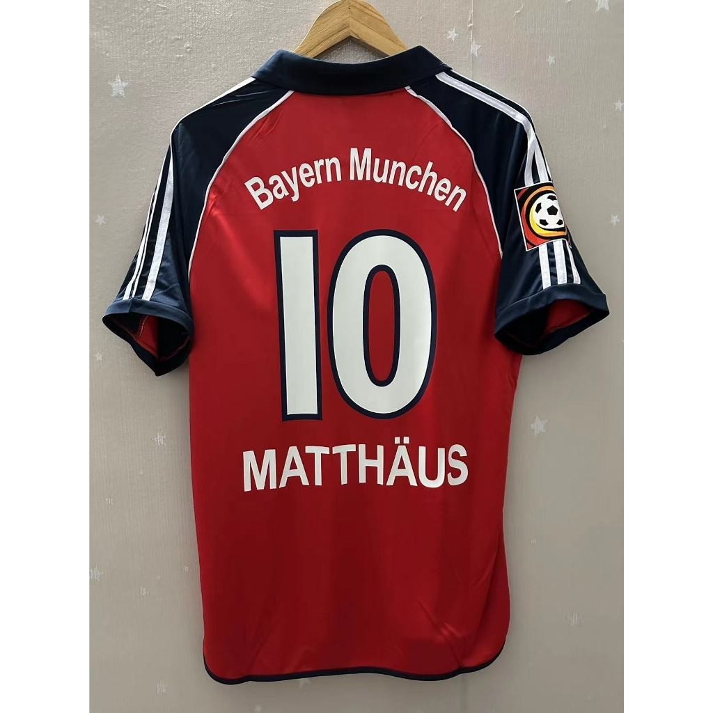 000-01 Bayern Munique MATTHAUS EFFENBERG Camiseta Personalizada De Alta Qualidade Para Casa Retro Football Jersey