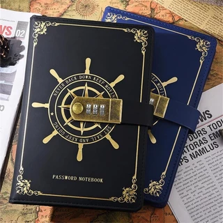 2000 Páginas A5 Retro Senha Trava Caderno De Viagem Ca