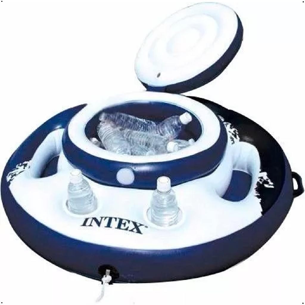 Bar Cooler Flutuante 15 Litros Intex 24 Latas 05 Copos 56822