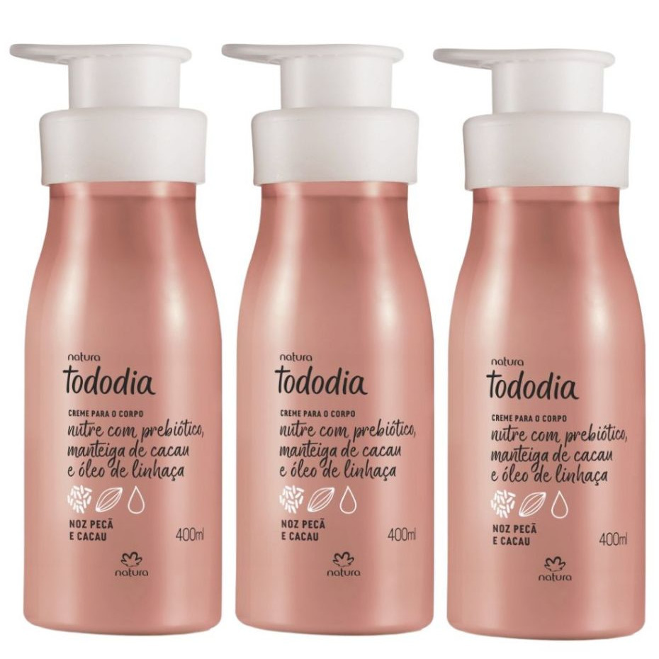Creme Hidratante Corporal Natura Tododia Noz Pecã e Cacau