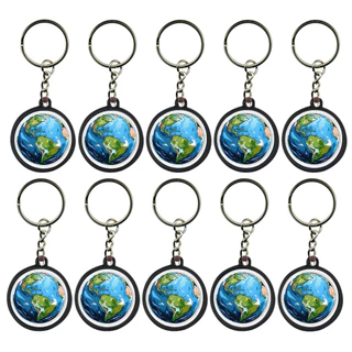 Kit 25 Chaveiros Planeta terra Lembrancinha Festa Brinde