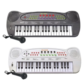 Teclado Infantil de Brinquedo Com Microfone DMT5386 - DmToys