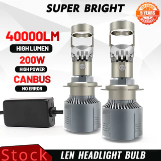 Carro Luz 40000LM H4 H7 Led Canbus Lente Projetora H11 9005 HB3 9006 HB4 Mini Projetor Auto H7 6000K Lâmpada De Nevoeiro 12V