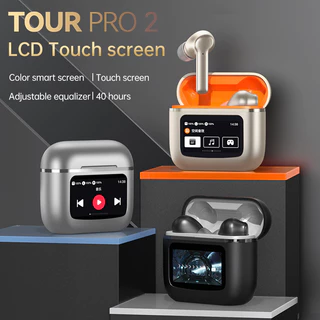 T68 TOUR Pro 2 Fones De Ouvido Sem Fio Bluetoth 5.3 TWS HiFi Touch Screen Ruído Cancelando Sports Music earbuds Com Microfone