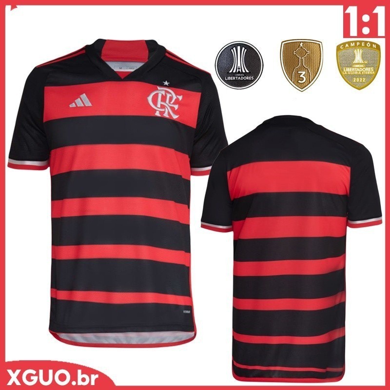 Camisa masculina 2024/2025 Flamengo Nova Casa Camisa de Futebol Tailandês 1:1 Fãs Versão