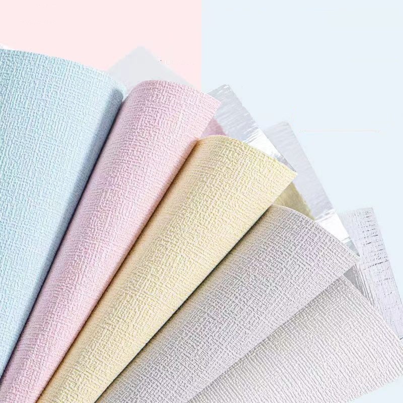 Kit Painel Linho Espuma Rolo 10mx50cm Papel Parede Autocolante Decoração Revestimento Acústico