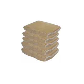 Kit 5 Pacotes Argila Natural Para Modelar / Argila Escolar 1 Kg Cada - Para Artesanato Uso Em Geral Moldar
