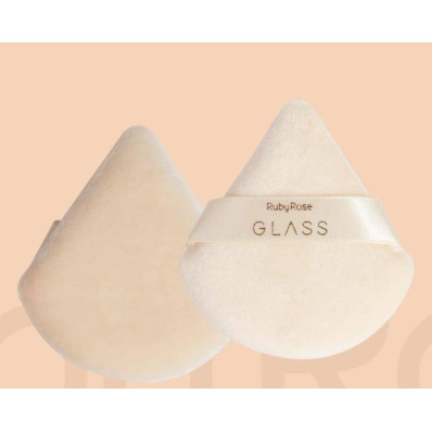 Esponja para Pó Powder Puff Glass By Ruby Rose