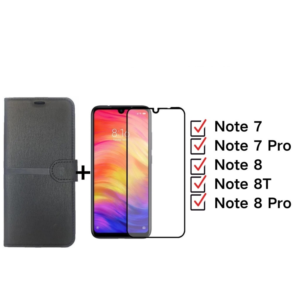 REY Pack 3 Pellicole Vetro Temperato Per Xiaomi Redmi Note 8/7/7 Pro/7S/8 2021 - Durezza 9H, Rivestimento Oleofobico, Anti UV