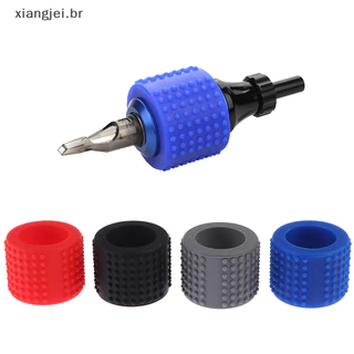xiangjei 1X Capa De Silicone Tattoo Grip 25mm Pen Cover Resistência À Derrapagem BR