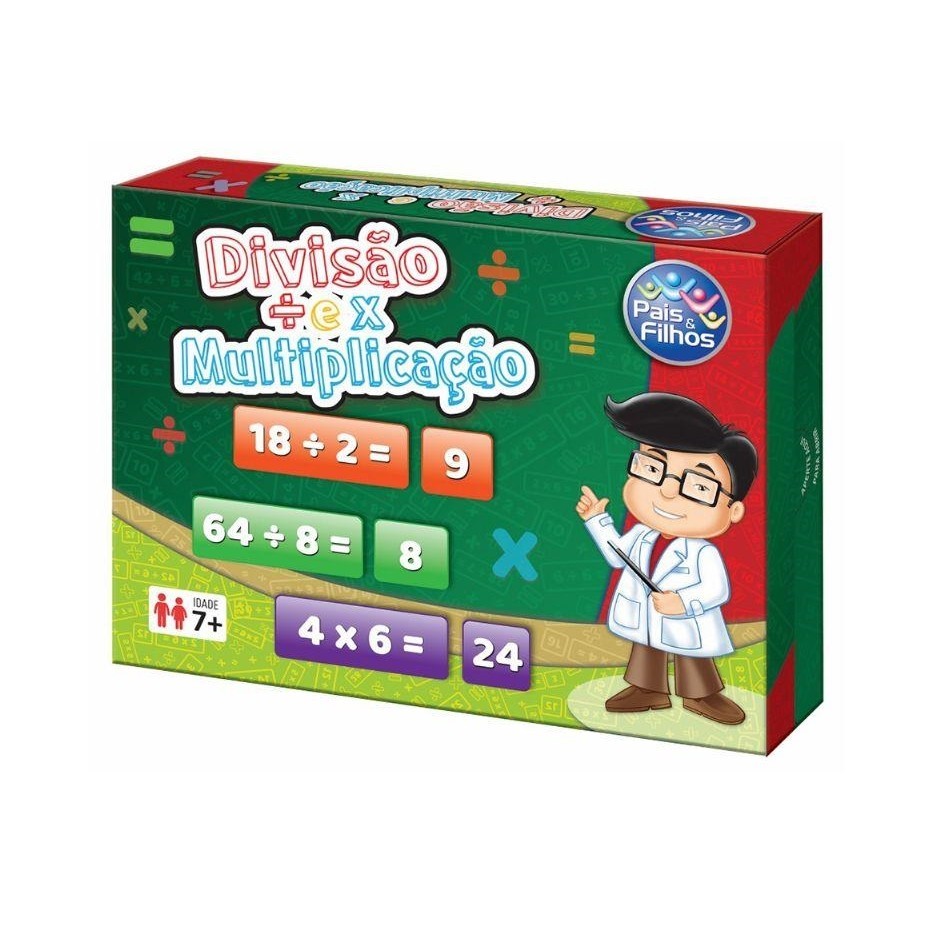 Tabuleiro Jogo De Matematica Divisao E Multiplicacao Jogo Educativo ...