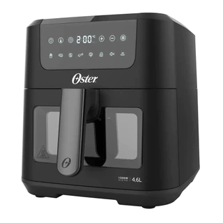 Fritadeira Digital Clear 4,6L Com Visor Transparente Oster OFRT970 Preto 220V