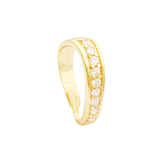Passador Grande P/ Pingentes Argola Cravejada 1,5cm Banhado a Ouro em Oferta na Shopee
