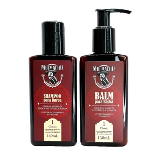 Kit Shampoo para Barba + Balm para Barba - Muchacho Classic Frasco