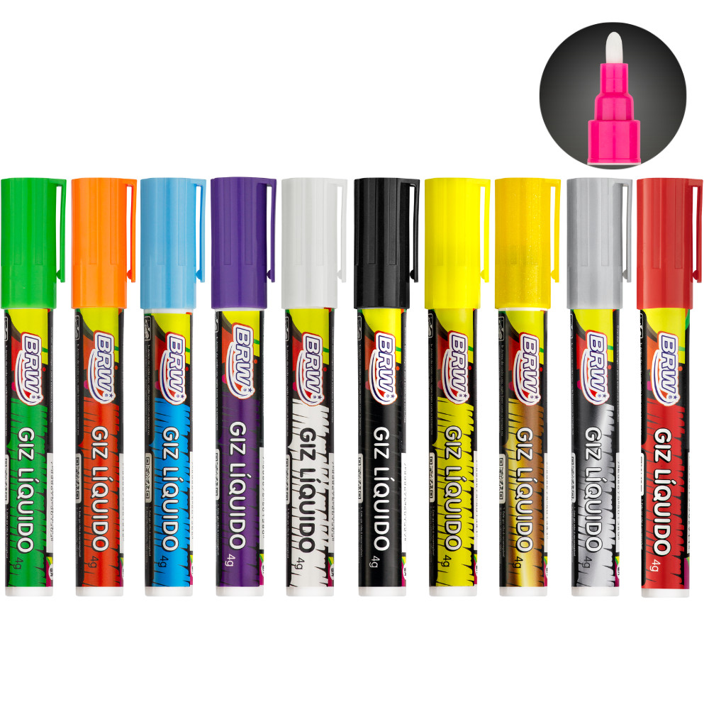 Caneta Giz Líquido 6mm 4g Evoke BRW