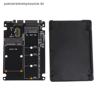 【 yueceremony 】 NGFF Para SATA 3 Caixa De HDD MSATA Adaptador SSD M . 2 Placa Adaptadora Do Protocolo