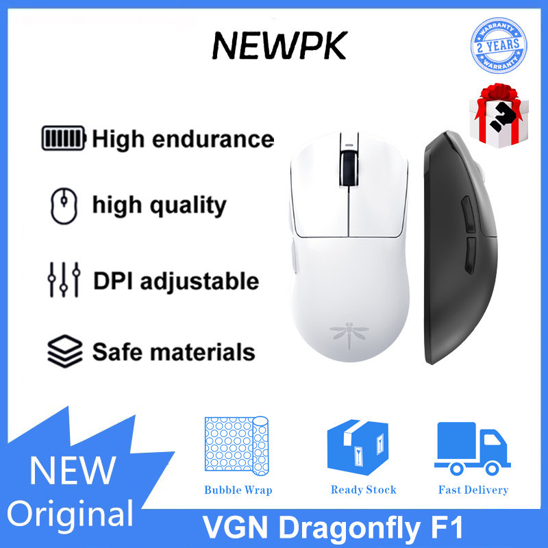 VGN Dragonfly F1 PRO/MAX Sem Fio 2.4G Rato De Modo Duplo Com