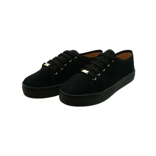 Tenis Feminino Casual Preto Confortável Mod. 3501