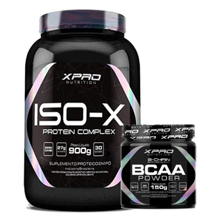 Kit Whey Protein Iso-X Complex 900g + BCAA Powder 150g - XPRO Nutrition em Oferta na Shopee