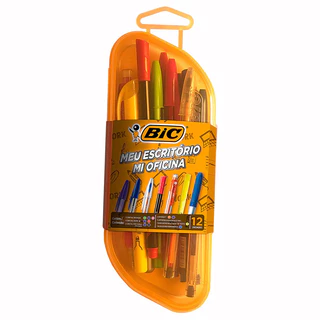 Kit escrita Meu Escritório com 12 itens 971233 Bic em Oferta na Shopee