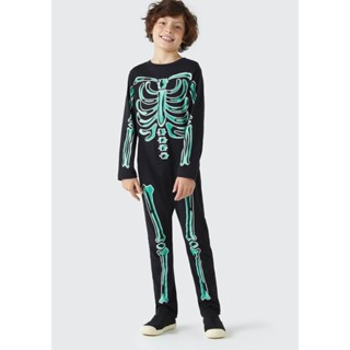 Macacão Infantil Menino Esqueleto Que Brilha No Escuro Hering Kids