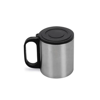 Caneca Inox 180ml com Cabo e Tampa Lançamento