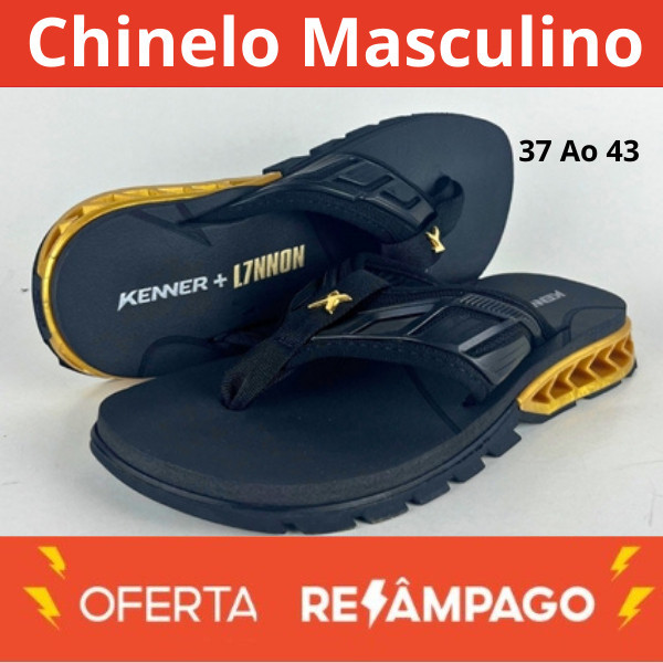 Chinelo Masculino Kenner Rakka Feminino Confortavel Casual Premium de Cria Mandrake Ortopédico