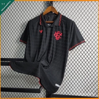(P-4GG) Masculino Preto 2023 III Equipe de Futebol Vitória Camisa